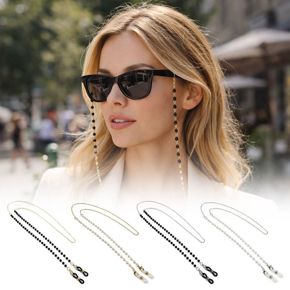 Mask Chain Holder - Moda Çiçek Boncuk Gözlük Tutucu Anti