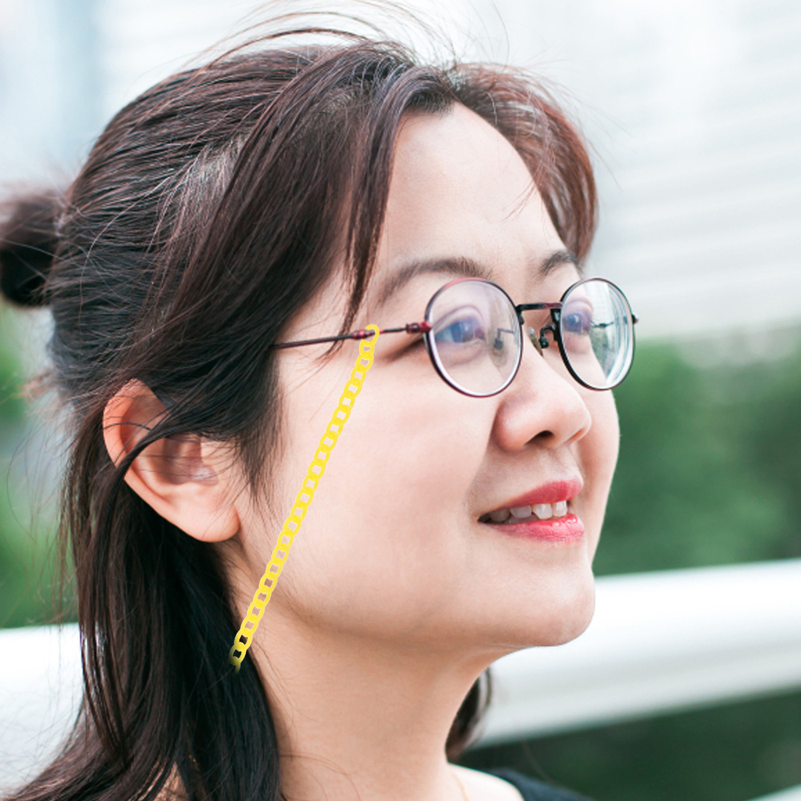 Mask Chain Holder - 10 Adet Renkli Plastik Saat Zinciri