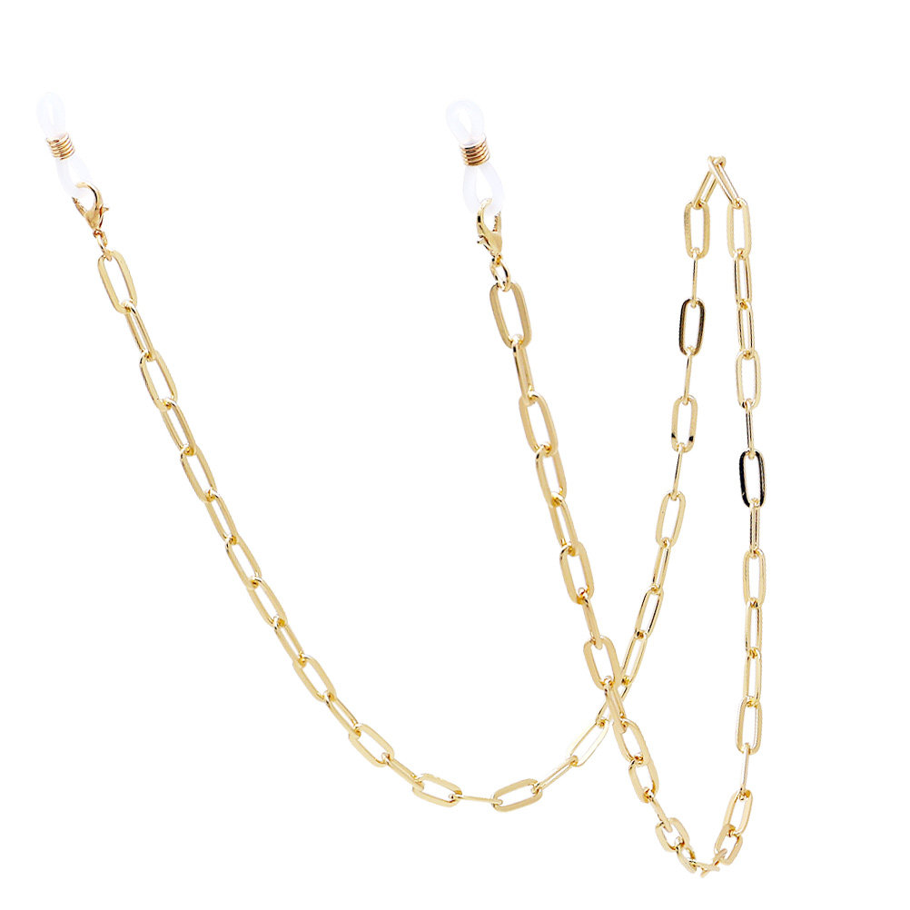 Metal Altın Ataş Bağlantılı Gö - Mask Chain Holder incelemesi ve fiyatı